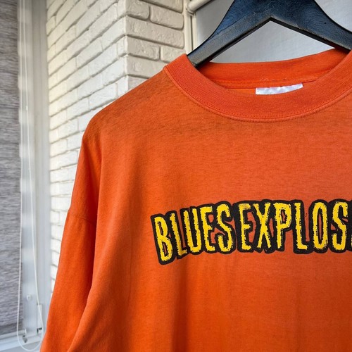 Vintage 90s Jom Spencer Blues Explosion Tour Orange T-Shirt Size XL Garage Punk - Picture 2 of 10