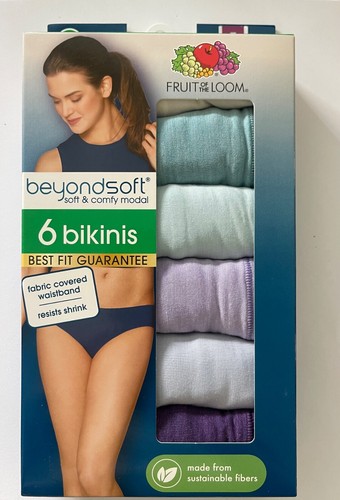 Fruit of the Loom Women’s beyondsoft 6 Bikinis size 7 (L) - Picture 2 of 2