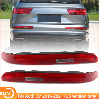 For Audi Q7 2016-2021 Left Right Rear Bumper Lights Brake Lamps Tail Lights