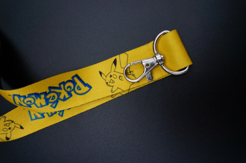 Pokémon Pikachu - Cordino - Nero e Giallo - Clip in Metallo - Chiusura in Plastica - Foto 3 di 3