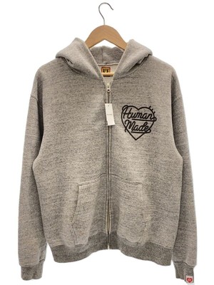 HUMAN MADE 22AW HEART ZIP UP SWEAT HOODIE L COTTON Gray Used | eBay