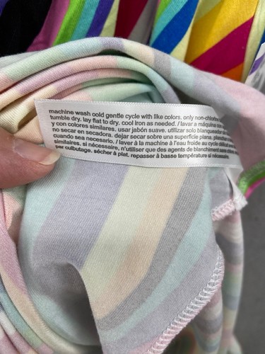 Vestido Eloquii para mujer talla 16 multicolor a rayas medio cuello en V suéter - Imagen 8 de 16