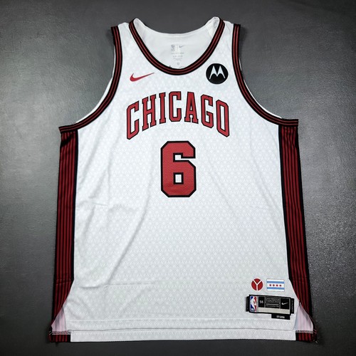 100% Authentic Alex Caruso Nike Bulls City Edition Jersey Size 56 2XL Motorola