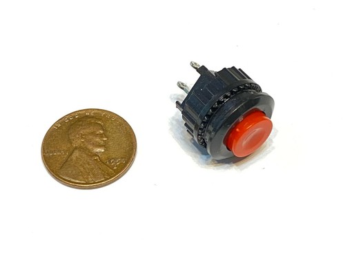 2 Pieces RED 14mm Momentary PUSH BUTTON SWITCH DC on/off A37 - Picture 2 of 2