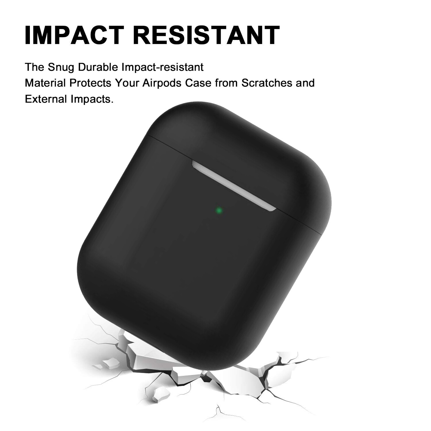 For Apple AirPods Case 1 & 2 LED Visible Silicone Cover Slim Skin Anti Falling - Picture 5 of 11