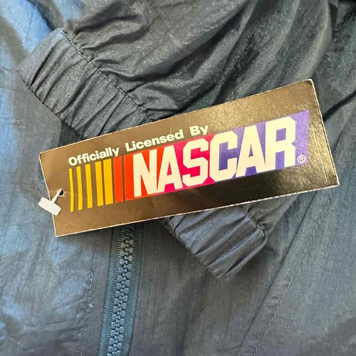 Nascar Yellow & Blue 1/2 Zip Windbreaker Nesquik Racing Jacket NWT Deadstock XL - Picture 8 of 8