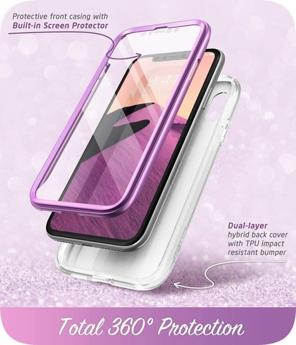 Für iPhone X XS, i-Blason Cosmo Glitzer Hülle Integrierter Bildschirm 360° Handy Cover US - Bild 2 von 31