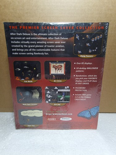 After Dark Deluxe + 3-D Ultra Pinball: Creep N. PC Big Box, NEW Factory Sealed! - Afbeelding 2 van 14