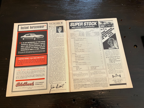 VINTAGE ORIGINALE GIUGNO 1968 VOL. 4 n. 8 RIVISTE SUPER STOCK - Foto 2 di 4
