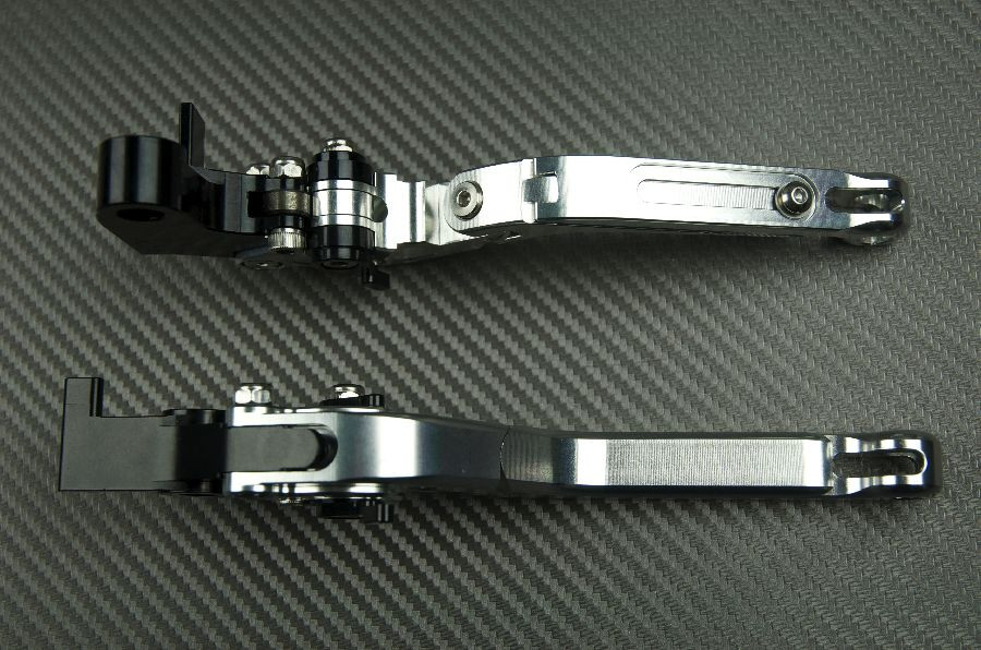 Adjustable Folding Flip Up Levers silver KAWASAKI ZX6R ZX636R ZX6RR 2000-2002 Błyskawiczna dostawa nowych produktów