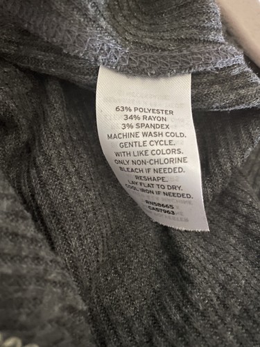 NWT Nordstrom Make + Model Women’s Soft Grey Long Sleeve Thermal Pajama Small - Picture 7 of 8