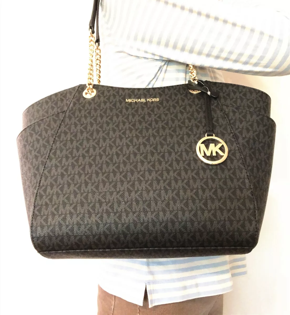 Michael Kors Jet Set Travel Large Logo Tote Bag