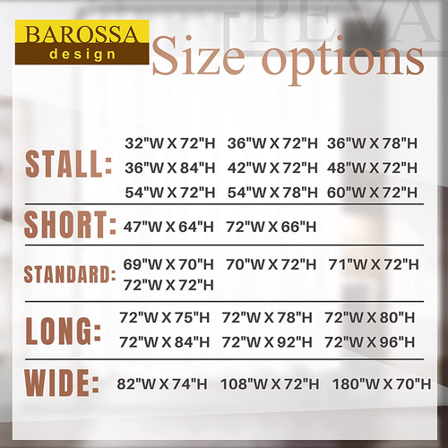 Duschvorhang Liner mit 6 Magneten - Schwerlast PEVA Kunststoff Duschvorhang für - Bild 4 von 12