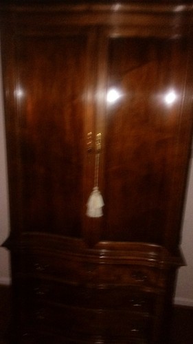 Henredon Chippendale George III Style Tall Mahogany Armoire Chest "No Lower" - Picture 3 of 11