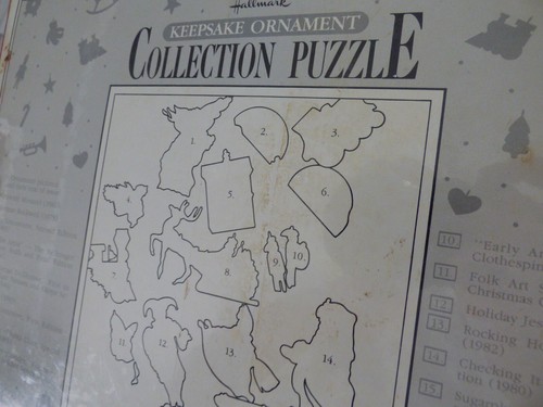 Puzzle Christmas with Brass christmas ornament 500 pcs 1989 Factory sealed - Picture 11 of 11