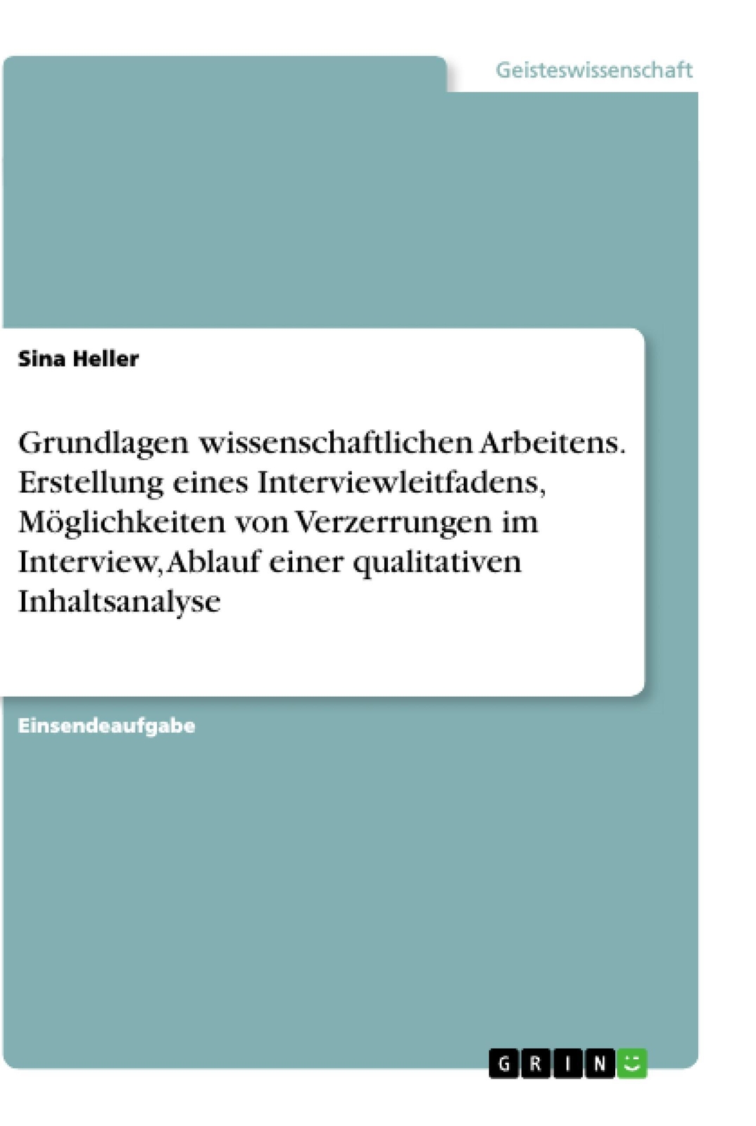 Thumbnail - Grundlagen Wissenschaftlichen Arbeitens. Erstellung Eines...