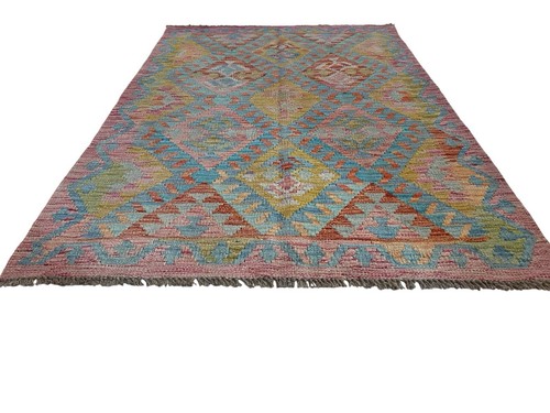 Orientteppich Kelim Teppich Handgewebt 151x102 Schurwolle Nomadic Afghan carpet - Bild 2 von 6