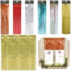 Christmas Hanging Foil Lametta 1.2M - Xmas Backdrop Curtains Shiny Streamers