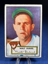 1952 Topps Baseball Low Grade Card Walt Dubiel #164 Chicago Cubs