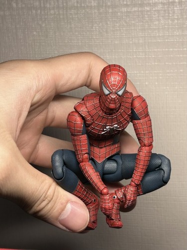 Máscara Tobey Maguire pintada 1/12 cabeza de hombre araña tallada para figura de acción SHF de 6"" - Imagen 14 de 17