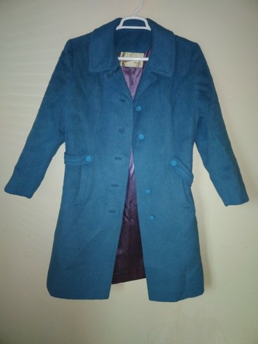 Youthcraft ILGWU AFL-CIO Vintage Deep SkyBlue 1900s Silk Lined Beaver Fur Coat? - Picture 2 of 12