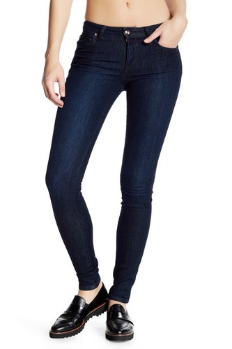 Jeans donna Joe's The Honey curvy skinny vita media taglia 27 Rylee lavaggio scuro nuovi con etichette - Foto 2 di 12