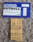 (2) 1980's Marquette vs. Wisconsin Badgers Basketball Game Ticket Stub Free Ship