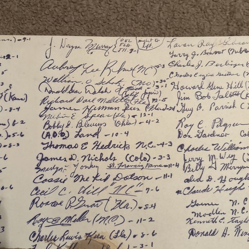 1952 US Naval Training Center USN San Diego Graduation Photo 11x14 75 SIGNATURES - Picture 6 of 7