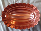 VINTAGE COPPER COLORED MELON SHAPED JELLO/CAKE MOLD 2.5 CUPS OR DISPLAY HANGER