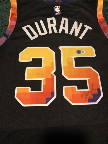 Kevin Durant Signed Autographed Phoenix Suns Jersey Beckett COA Authentication - Picture 3 of 6