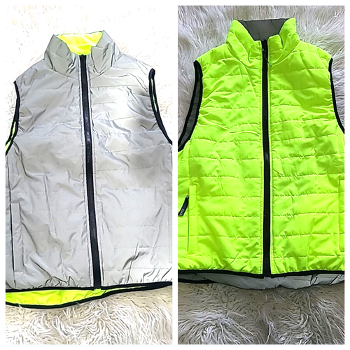 Aero Tech Herren Medium Sierra Reversible Hi-Viz reflektierende Fahrradweste