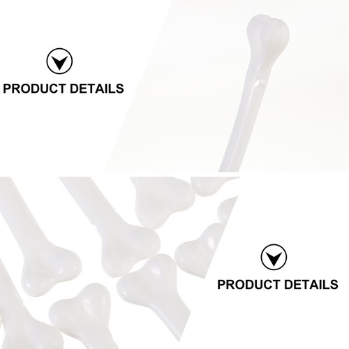 36 Pcs Small Bone Decorations Skeleton Halloween White Plastic Bones Fake Prop - Picture 12 of 12