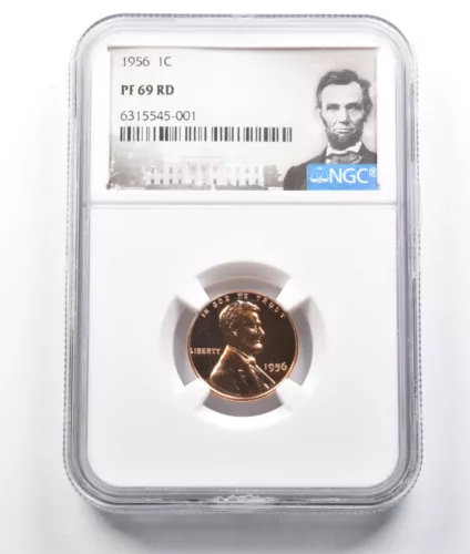 PF69 RD 1956 Lincoln Wheat Cent NGC *8061