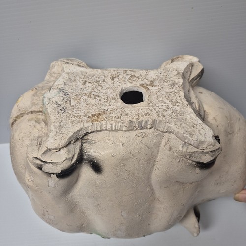 Big Pig Piggy Bank Carnival Chalkware Mid Century First Prize Porky OLD - Picture 9 of 18