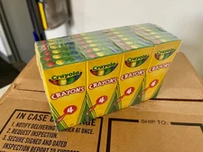 Box of 360x Crayola Crayons, 4 Count Tuck Box (Red, Yellow, Green, & Blue) Bulk