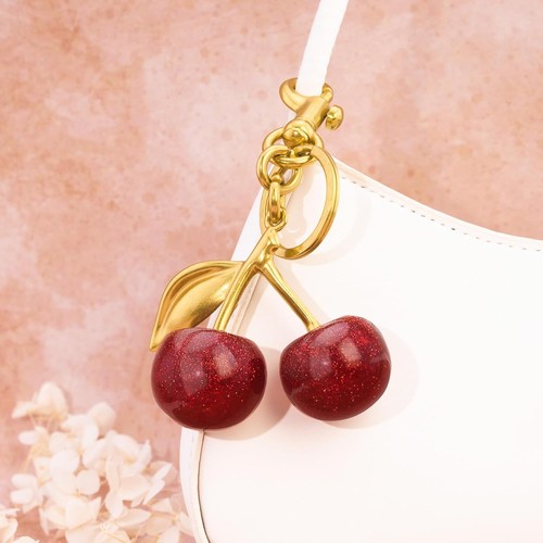 Kirsch-Schlüsselanhänger, Anhänger für Handtaschen, Kirsch- Accessoire, Ideen - Bild 3 von 7