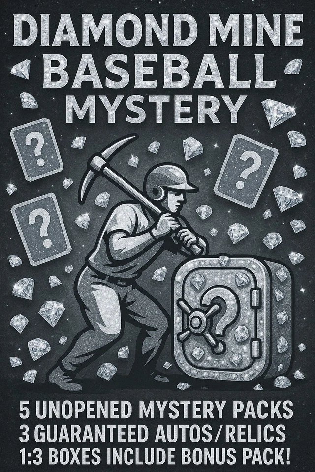 Caja misteriosa de diamantes de béisbol, 5 paquetes de pasatiempos sellados, 3 auto/reliquias, pegatinas, más Foto 4 de 4