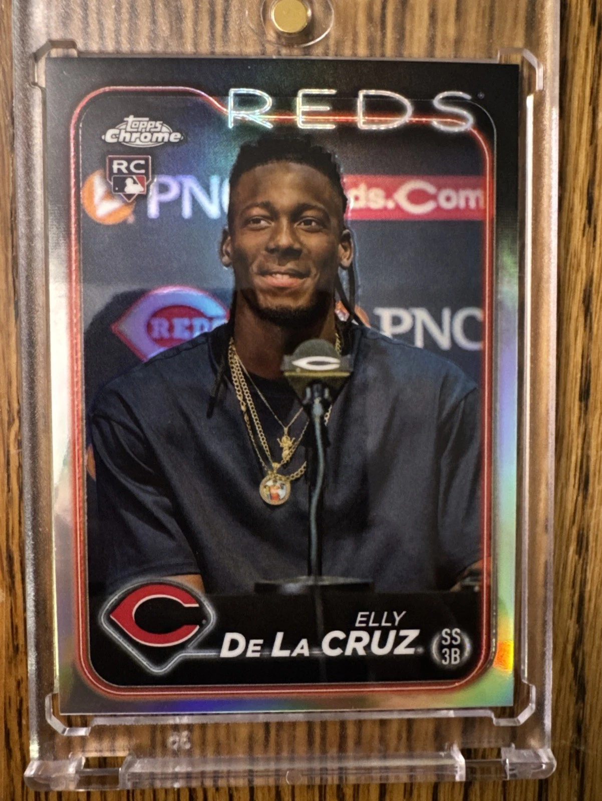 2024 Topps Chrome - Image Variation Press Conference #44 Elly De La Cruz (RC)