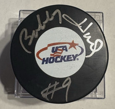 Bobby Hull Signed Autographed Hockey Puck W/Case COA  #1571 AUTO