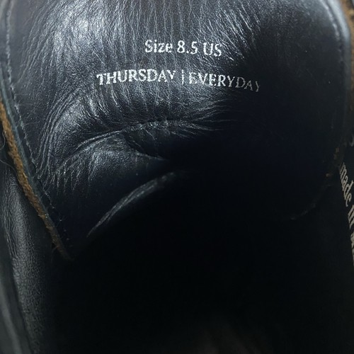 Thursday Boot Co. Botas Hechas a Mano Para Hombre Talla 8.5 Marrón Capitán Cuero Con Cordones - Imagen 13 de 13