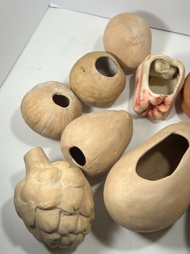 Vintage Clay Pottery Terra Cotta Vegetables Lot of 12 - Picture 12 of 14