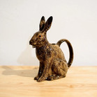 Jug Milk Syrup Rabbit Figurine Jar Ceramic Pot Honey Kitchen Collect Home Decor