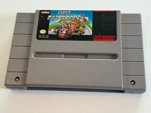 Super Mario Kart - Super Nintendo SNES - Cartridge Only - Authentic - Tested