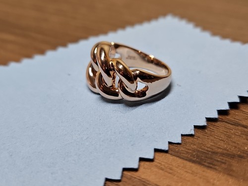 MILOR Bronze Italy Twisted Knot Linked Ring sz 9.75 - Picture 2 of 13