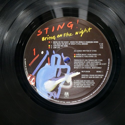 STING BRING ON THE NI A&M BRING1 UK 2LP - Picture 2 of 2