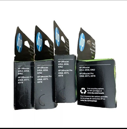 4 Pack Set OEM HP 902XL Ink Black Color Magenta Yellow Cyan Box 902 XL 2022-2023 - Picture 2 of 2