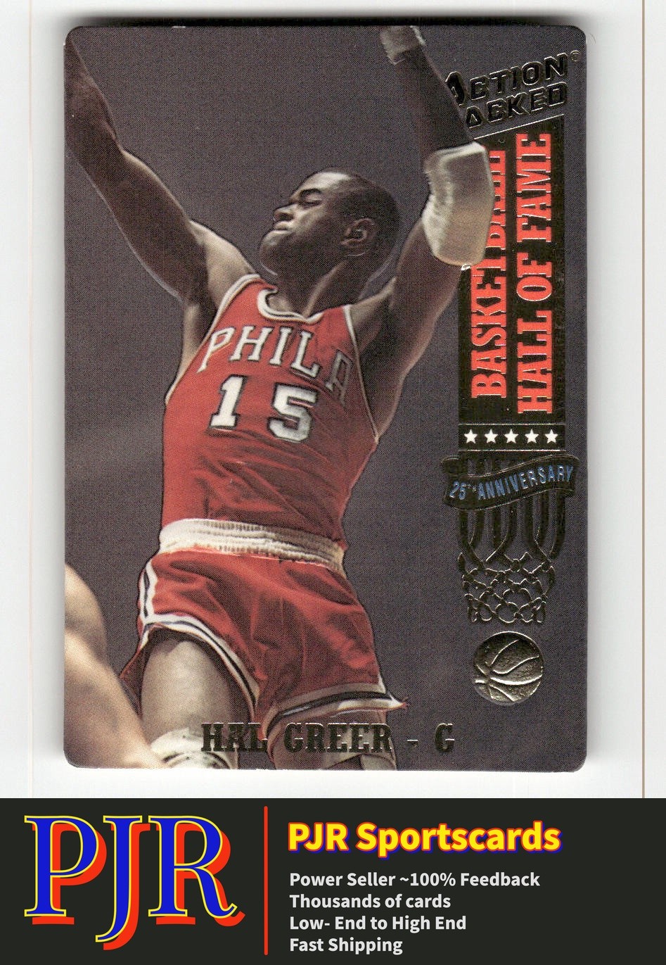 Hal Greer 1993 Action Packed Hall of Fame #34 Philadelphia 76ers
