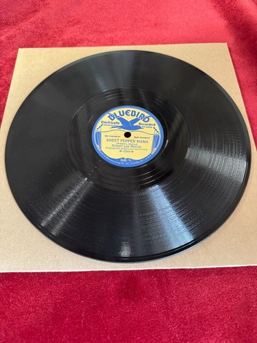 78Rpm Blues, Robert Lee McCoy 'Sweet Pepper Mama / G Man' Buff Bluebird E - Picture 3 of 4