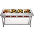 Commercial Steam Table 4 Pans Food Warmer Buffet Steamer Bain Marie 3000W