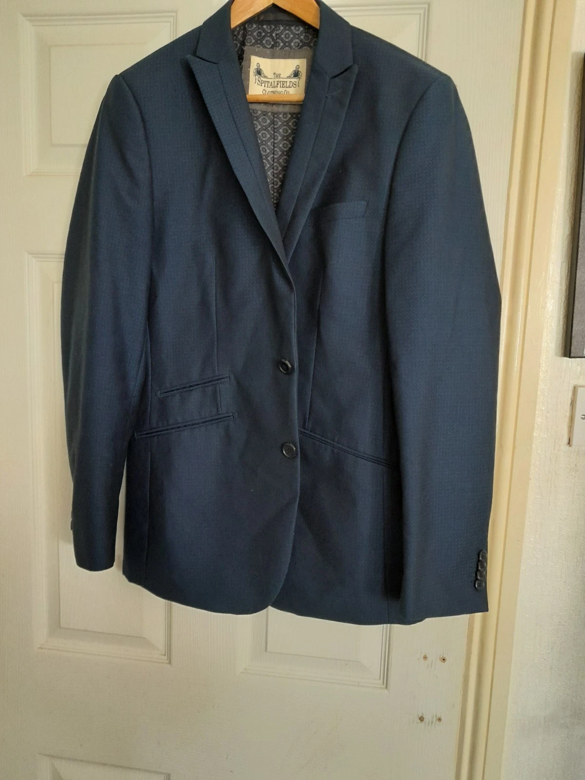 Mens Spitalfields Company Navy Blue Blazer/Jacket 40R.Classic/Timeless Preppy